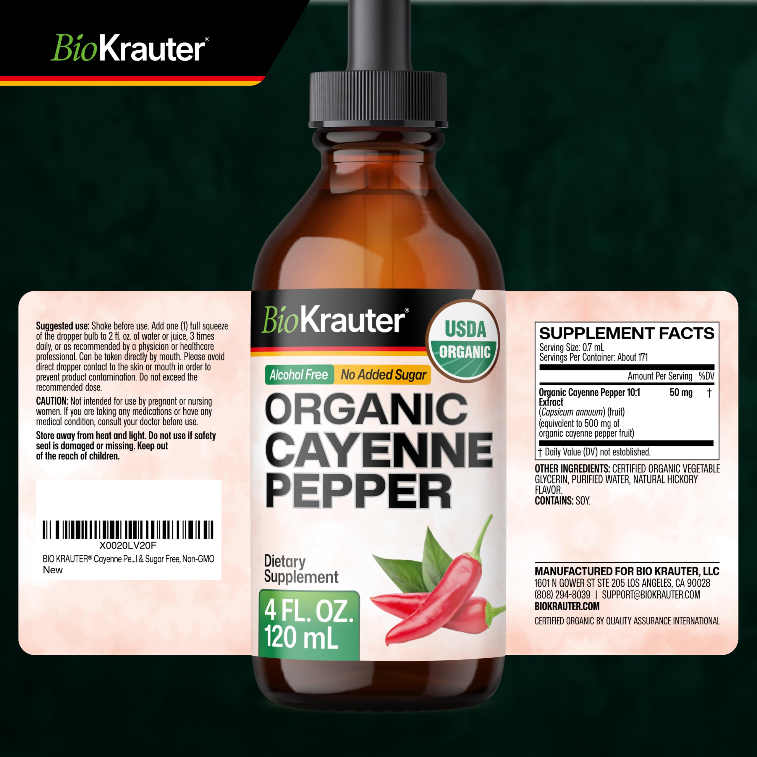 USDA Organic Cayenne Pepper for Digestive & Circulatory Support - 4 Fl.Oz — Amazon image 9
