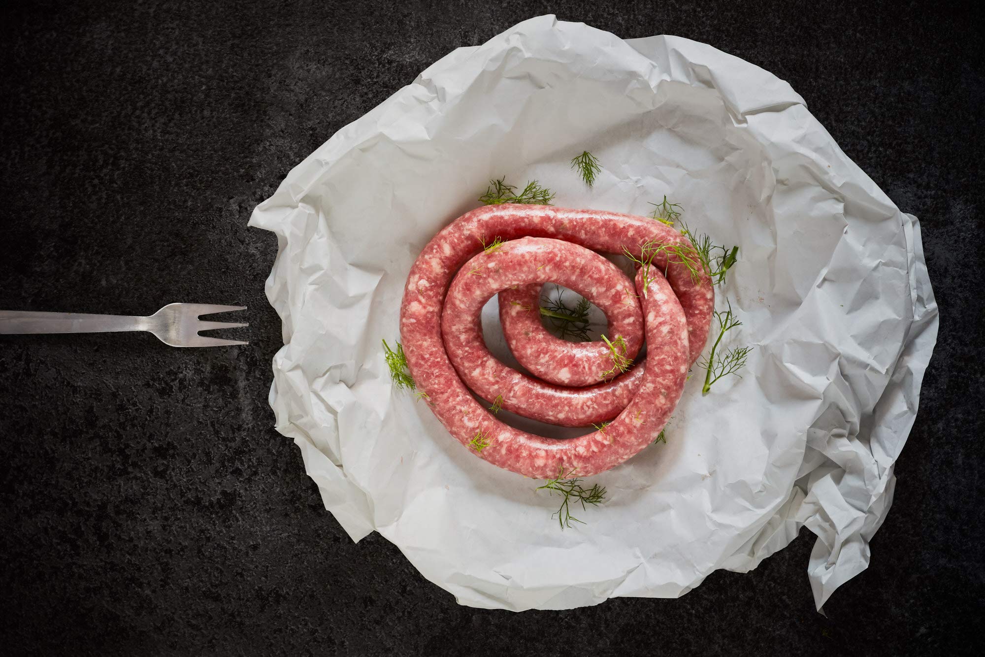 Salsiccia con finocchio sottovuoto, carni 100% italiane, Salumi Pasini, 1,5kg