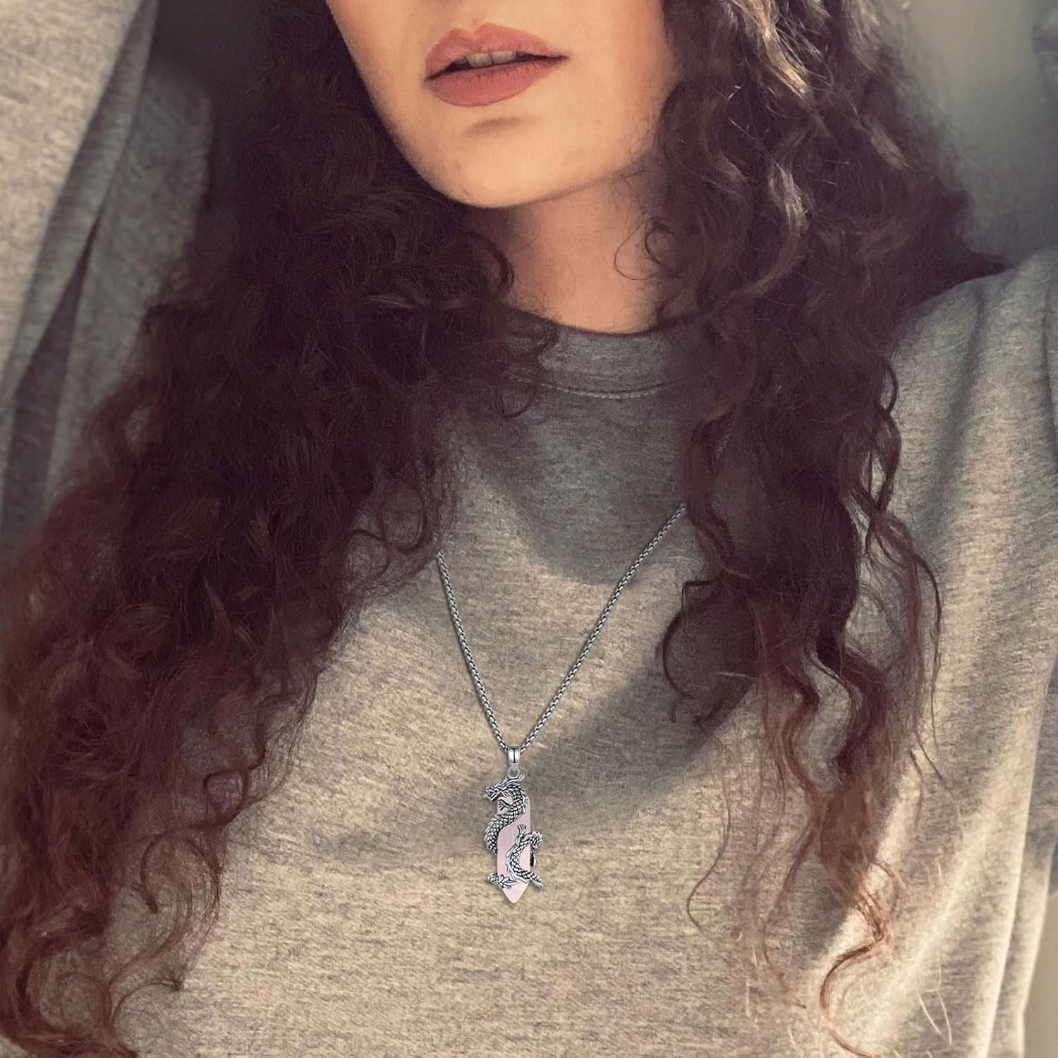 CELESTIA Crystal Dragon Necklace for Women and Men Amuleto de Proteccion Dragon Pendant Spiritual Gift Gemstone Amulet Jewelry - Image 6