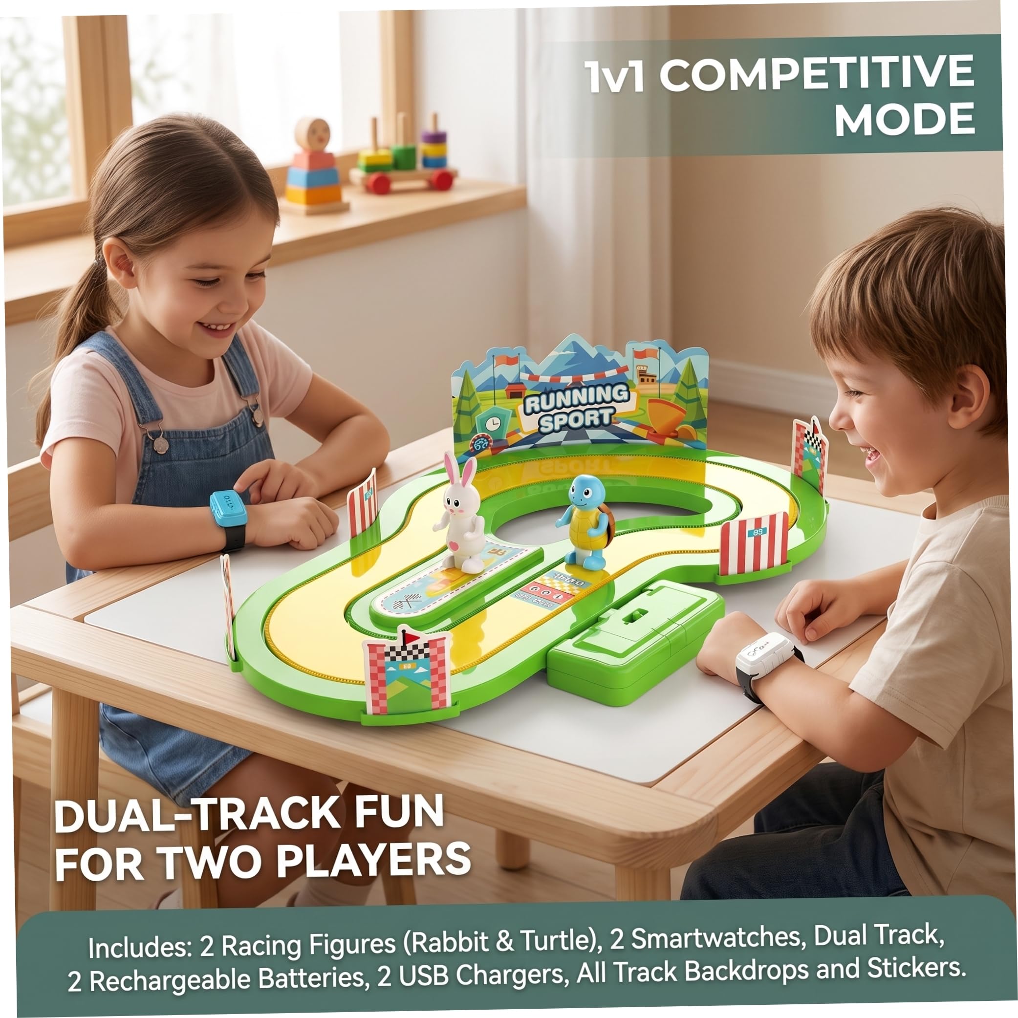 Juego Deportivo para Correr para niños, Movimiento inalámbrico, Juguetes de Aprendizaje para niños pequeños, Estilo 1