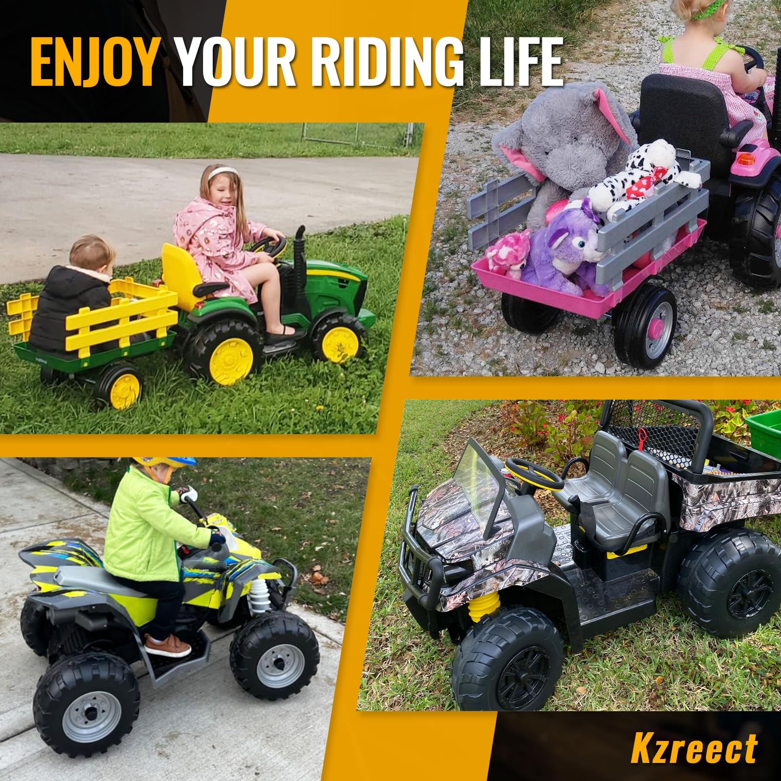 Kzreect Adaptador de batería compatible con batería Dewalt de 20 V, kit de conversión con portafusibles y conector de arnés de cables compatible con juguete Peg-Perego Kids Ride-on