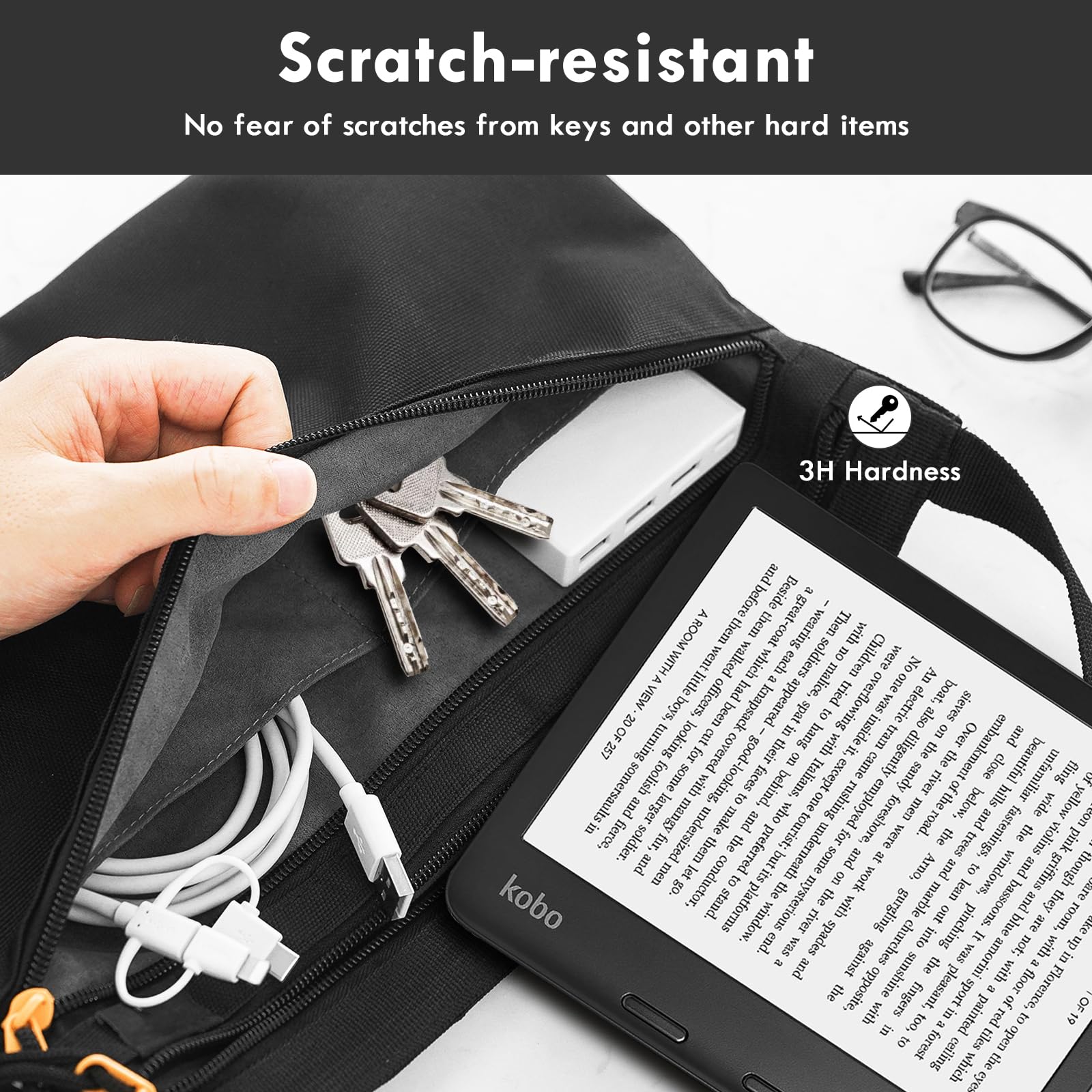 TiMOVO 3 Pezzi Pellicola Protettiva per Kobo Libra Colour 7 inch 2024 Kobo Libra 2 E-Reader 7 2021 Opaca Schermo Pet Copertura Totale Antiriflesso AntiGraffio