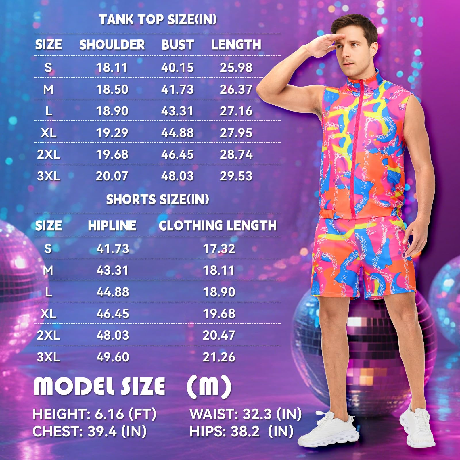 Kostium treningowy dla mężczyzn z lat 80., lata 90., strój na imprezy i Halloween, cosplay, dla par, zestaw