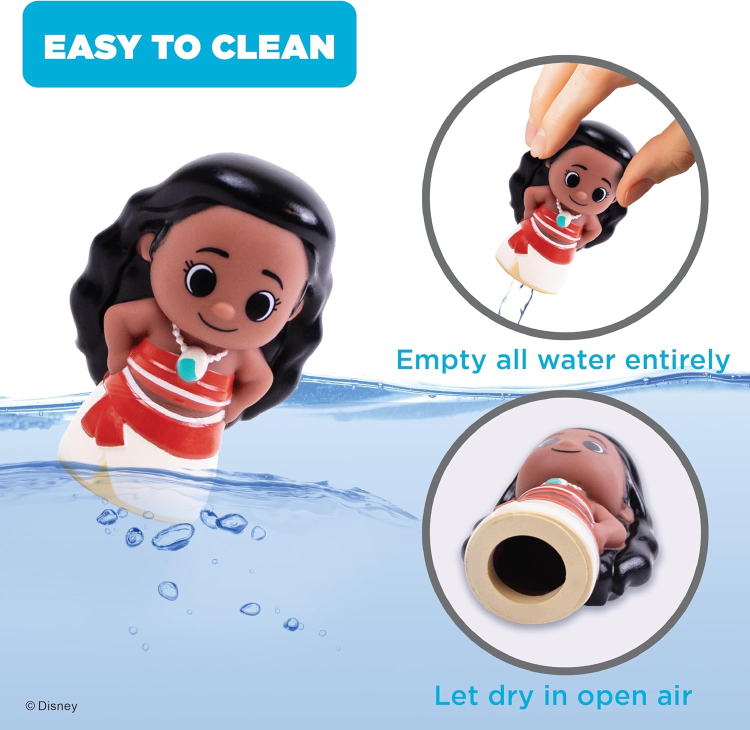 Disney Moana 10 Piece Finger Puppet Set - Educational Play, Party Favors, Bath and Pool Toys, Beach Fun, Playtime Activities image 2