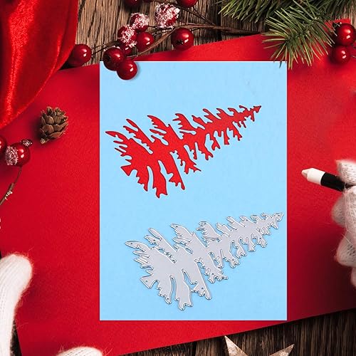 Miniatura 6 de 17 troqueles de corte de árbol de Navidad, troqueles de plantas para hacer tarjetas, Acción de Gracias, Navidad, álbumes de recortes, troqueles para