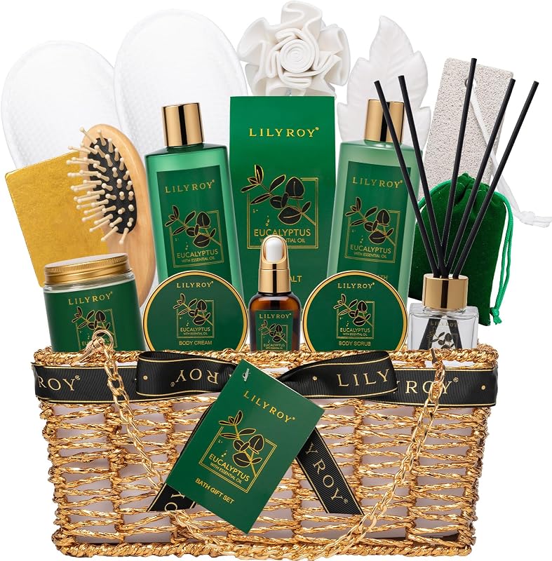 Spa Skin Care Gifts Set - 18Pcs Luxurious Spa Gift Baskets for Women & Men | Spa Kit, Spa Gifts for Mom & Dad, Christmas, Mother‘s Day, Valentine’s, Father's Day, Birthday. Hydrating for all skin types