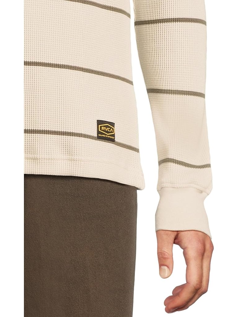 Blue RVCA Dayshift Thermal Stripe Long Sleeve