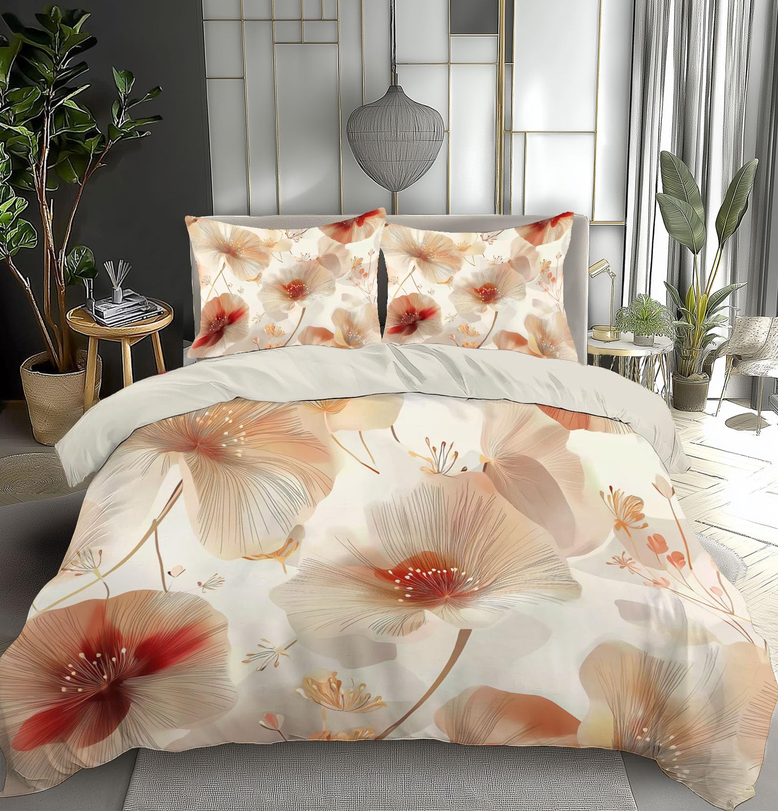 Housse de couette 200x200cm lavable et zippée pour éliminer la corvée des boutons