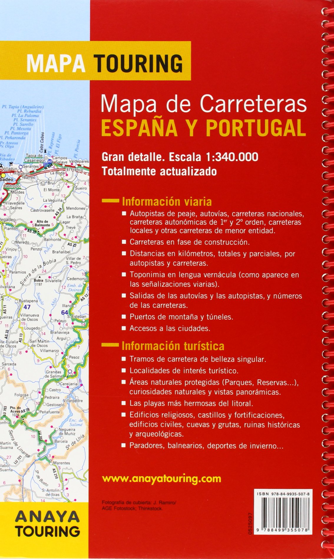 Mapa de Carreteras de España y Portugal 1:340.000, 2013 (Mapa Touring)