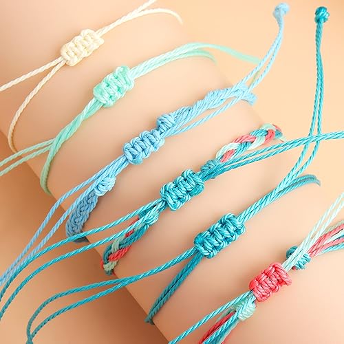 Miniatura 7 de Long tiantian Friendship Bracelets Boho Anklets for Women Waterproof String Bracelets Summer Beach Jewelry Trendy Stuff Adjustable Wave Surfer