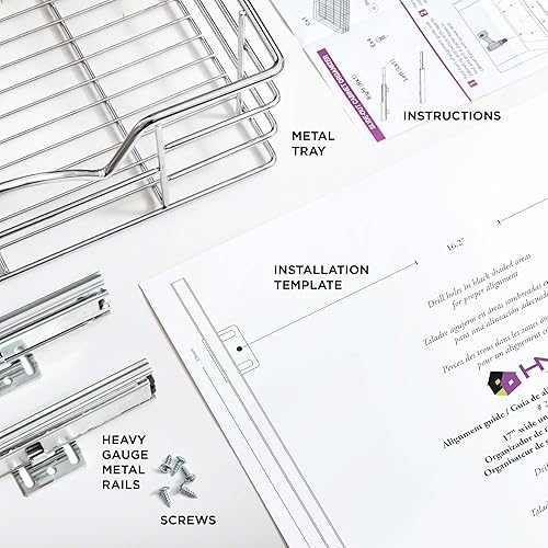 Miniatura 8 de HOLDN' STORAGE Heavy Premium Collection - Organizador de gabinete extraíble para cajones de gabinete, tamaño de la cesta 17 pulgadas de ancho x 21