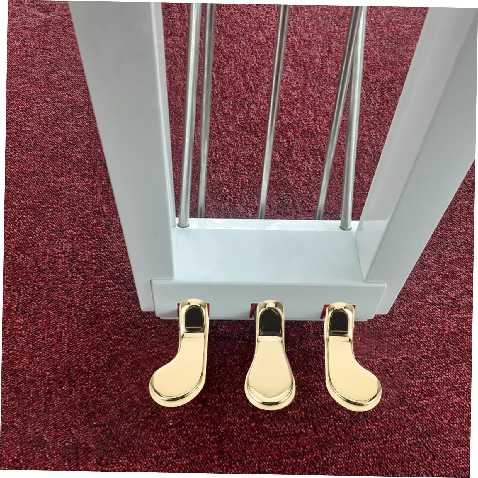 BESTonZON 3 Piezas Pedales De Piano Vertical Pedal De Sustain Para Teclado Partes De Piano De Repuesto De Doble Orificio Para Instrumentos Musicales