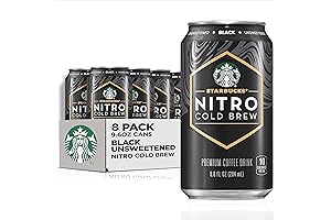 Starbucks Nitro Cold Brew Coffee, Black Unsweetened: Savor the Bold, Smooth Brew
