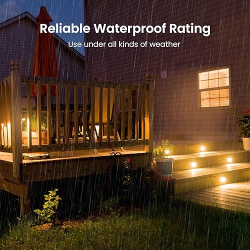 Miniatura 6 de Atenuador para exteriores para tiras de luces, BestCon atenuador de luz con control remoto RF, interruptor temporizador e impermeable, potencia