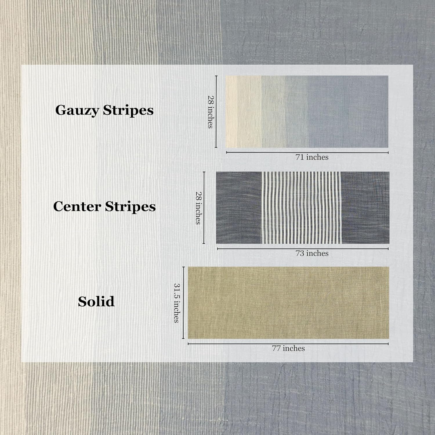 Humble Hilo Cumulus 100% Cotton Scarf, Shawl Wrap for Women - Lightweight Neck Scarf, Travel Coverup, Wedding or Evening Wrap - Image 7