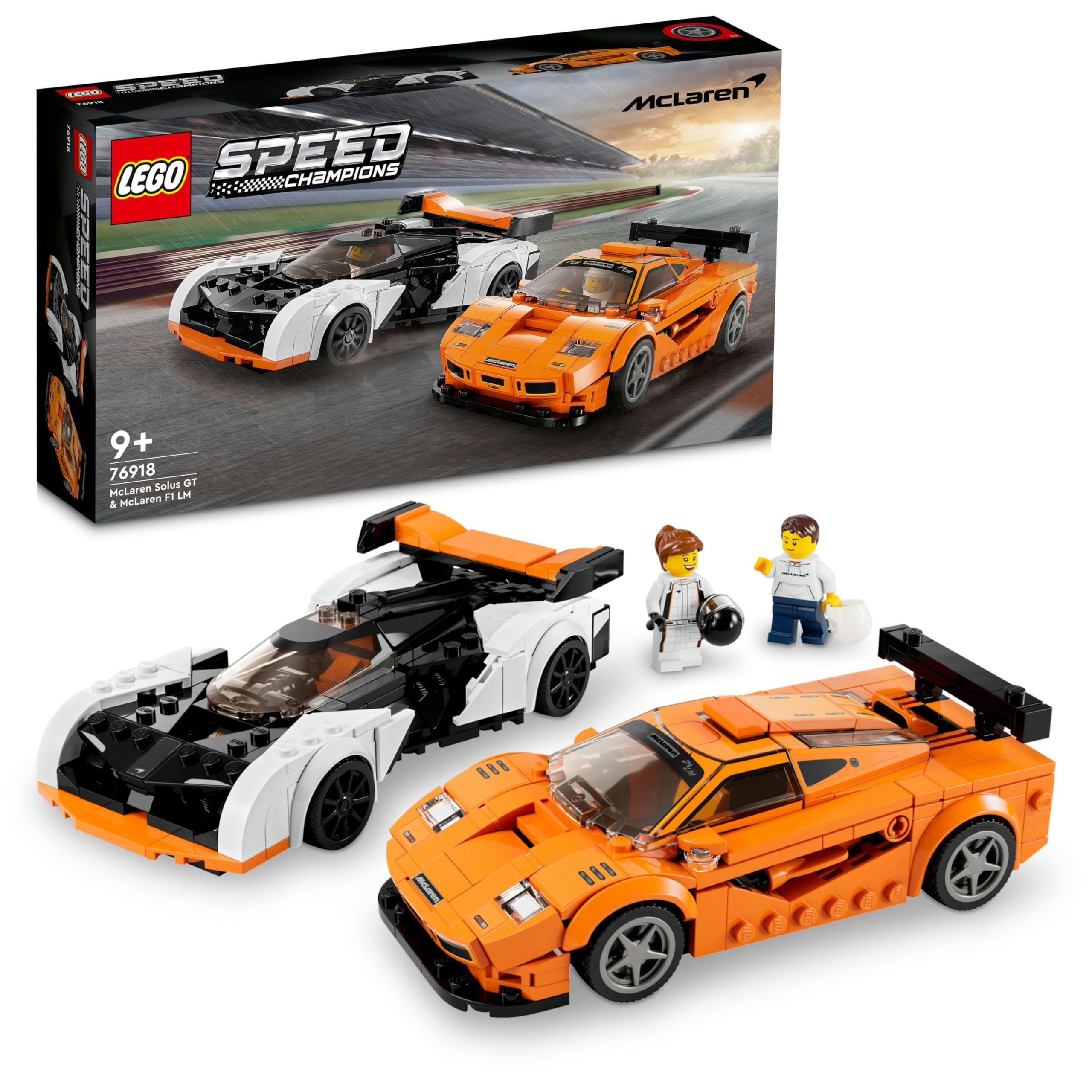 メイルストローム　パーツセット LEGO Speed Champions McLaren Solus GT ve McLaren F1 LM 76918-9 Yaş