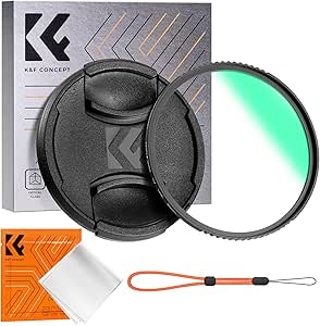 K&F Concept 58mm UV Filter Ultra Slim Japan Optics Multi Coated Ultraviolet Protection Lens Filter With Cleaning Cloth Nano K Series