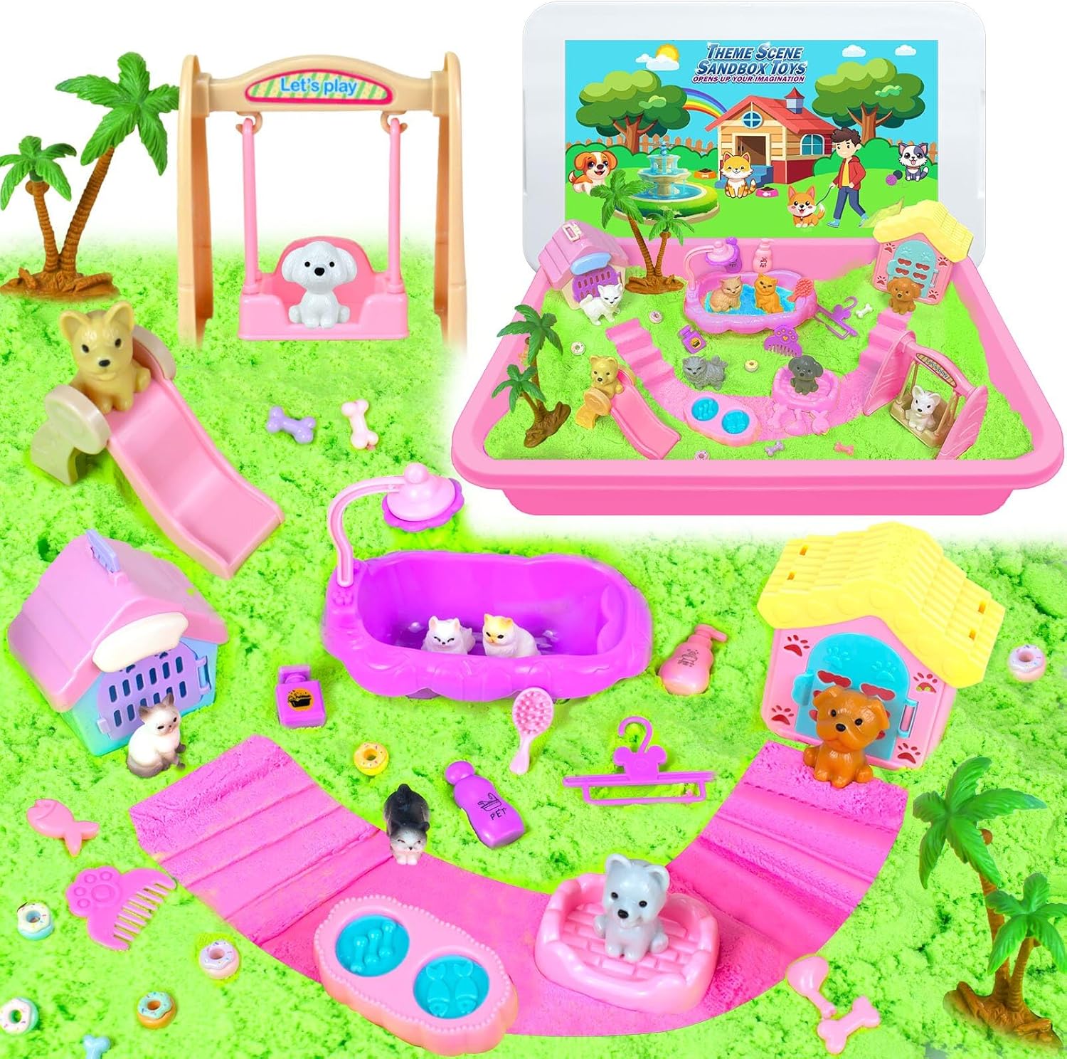 Creative Sandbox for Kids – 2nd Generation Upgrade with 3D Scenes, Thematic Play & Interactive Learning – Encourages Imagination, Fine Motor Skills & STEM Development
