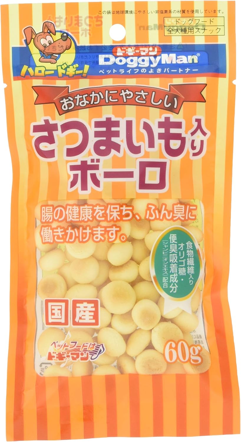 Amazon ドギーマン 犬用おやつ さつまいも入りボーロ 野菜 60g 6個 まとめ買い ドギーマン ペット用品 通販