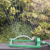 Vista 3 de Aspersor oscilante indestructible para patio, área grande con conector, rociador de agua con boquillas de 18 agujeros y cubiertas de control