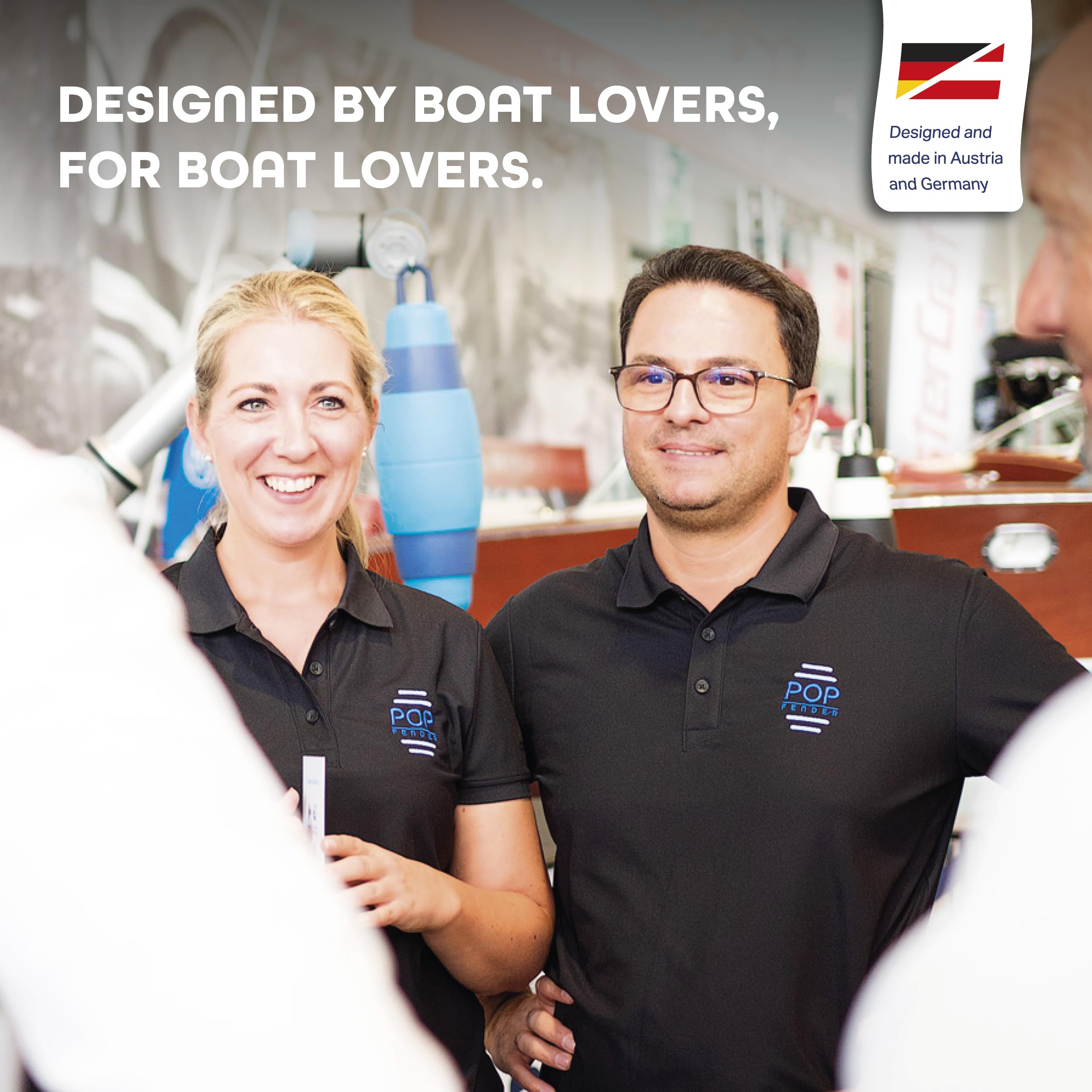 Bootsfender teleskopierbar – platzsparender Premium Fender für Boote, wartungsfrei ohne Luft & rumpfschonend, Geräuschlos ohne Quietschen für Segelboot & Motorboot