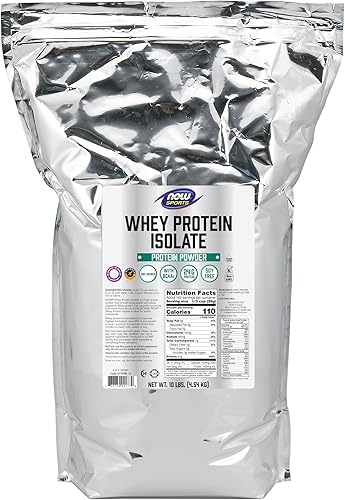 NOW Sports proteína de suero de leche, Isolate Pure, 10 libras