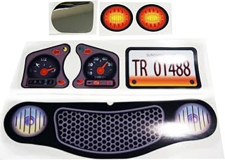 Replacement Decals Stickers Fits Little Tikes Cozy Coupe II Black