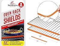 Vista 9 de Protección para estantes de horno de silicona - Protector de estante resistente al calor para estufa, protector lateral de calor para la parrilla