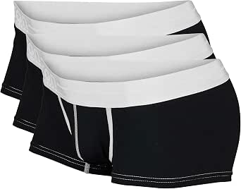 Icon Basewear Low Rise Boxer Briefs 3-Pack - Tagless, No Ride Up, Cotton Blend Men's Underwear Trunks - View #6