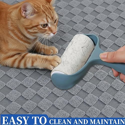 Miniatura 9 de YEMYHOM Fundas para silla de 2 piezas a cuadros para sala de estar, fundas gruesas de alta elasticidad con brazos antideslizantes y elásticos para