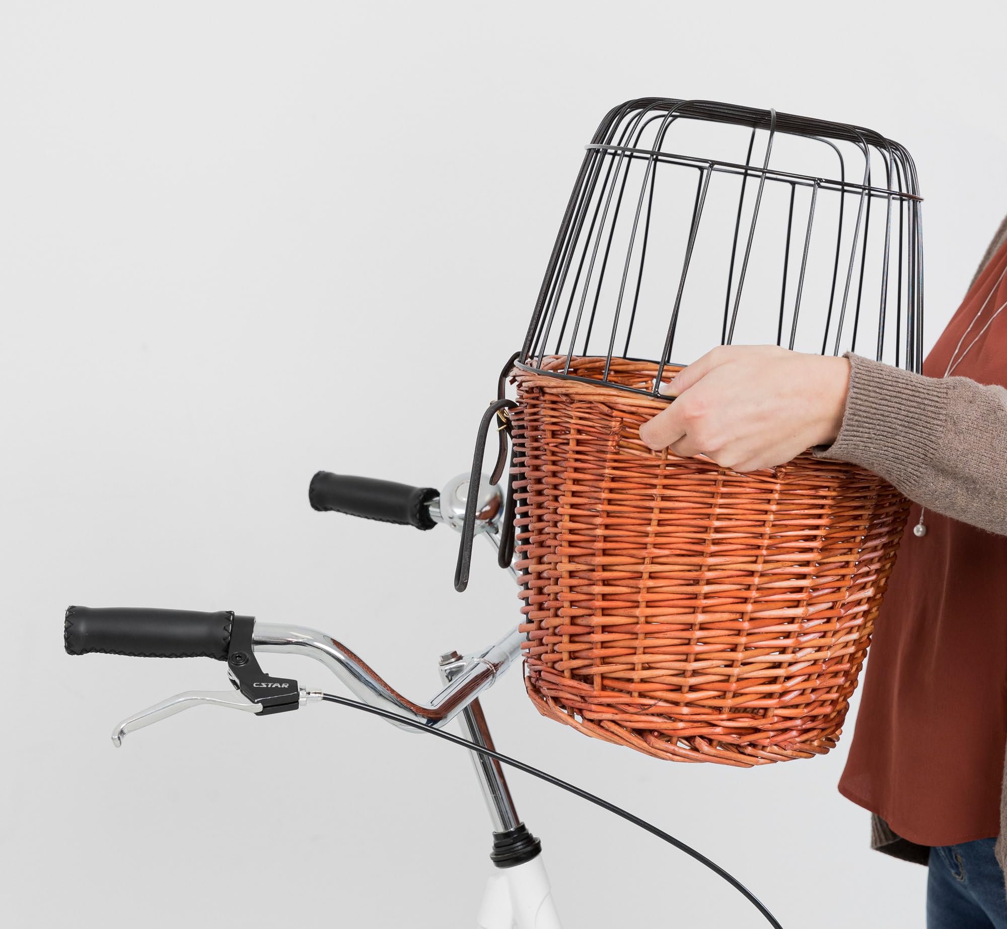 Trixie Cesta para bicicleta con entramado