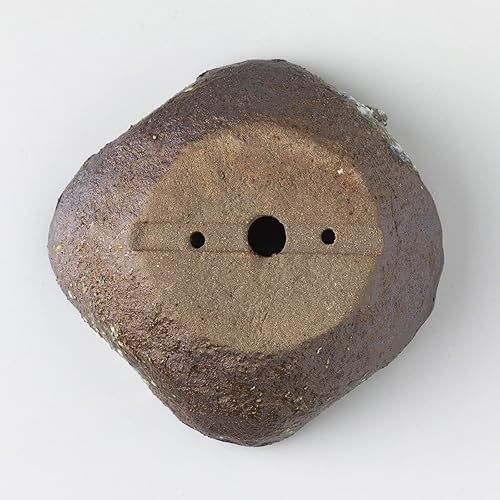 Miniatura 6 de Wazakura Shigaraki Series - Maceta de cerámica para bonsái en forma de hoja hecha a mano con orificio de drenaje, 5.9 pulgadas (5.906 in), fabricada