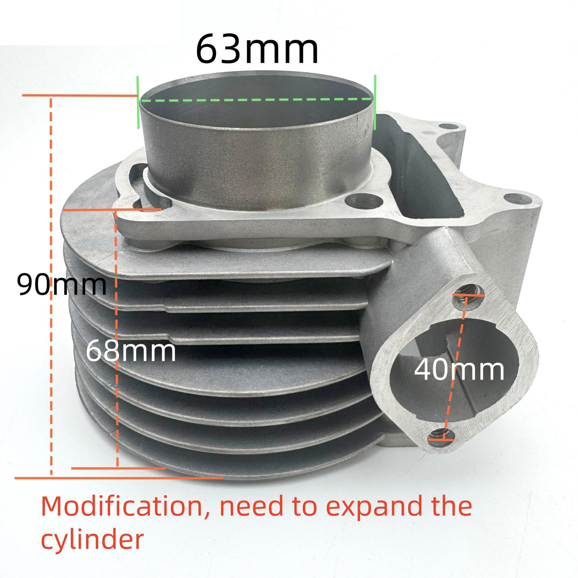 Zestaw cylindra do tuningu 250cc uszczelka cylindra zestaw pierścieni tłokowych 63mm GY6 125 150 nadające się do modyfikacji ATV Buggy skutery 152QMI 157QMJ