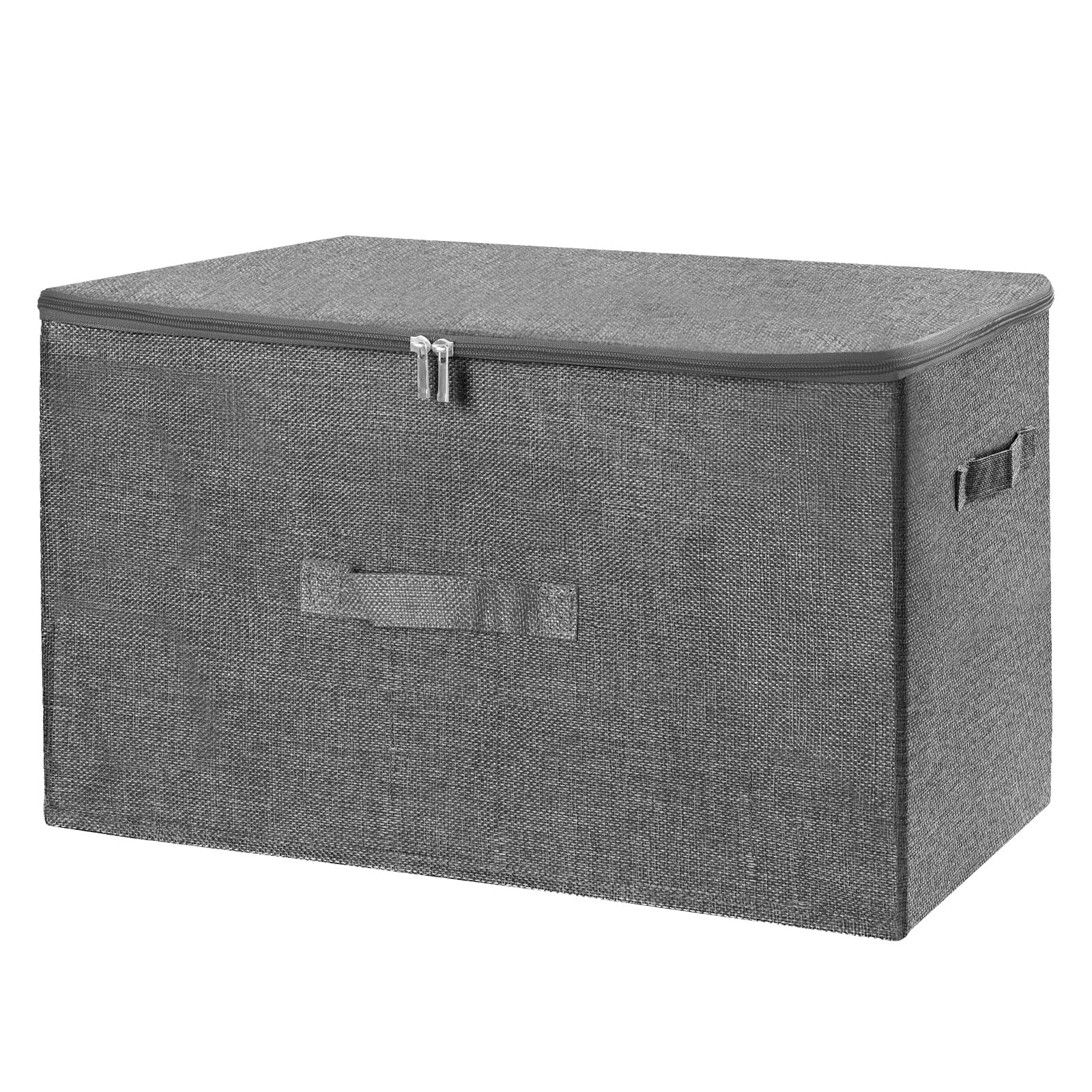 ANMINY Storage Bins with Zipper Lids 51 9 Qt Lidded Fabric Storage Boxes Baskets Cubes with Handles Collapsible