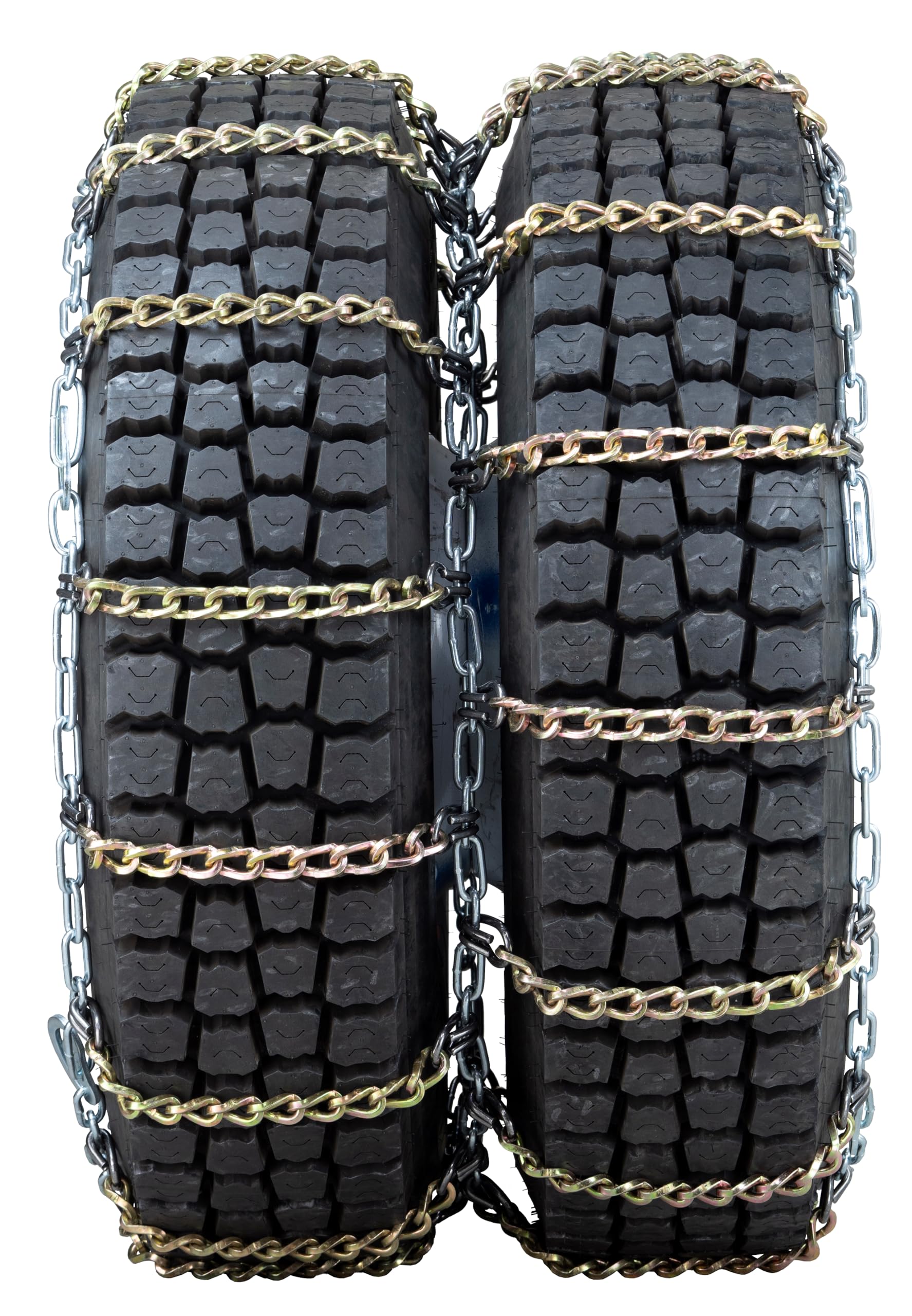 Quality Chain Commercial Truck Twisted Square Link Alloy Cam-Style Tire Chains - Dual Triple (4155SLCTWIST)