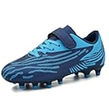 brooman Kids Firm Ground Soccer Cleats Boys Girls Athletic Football Shoes