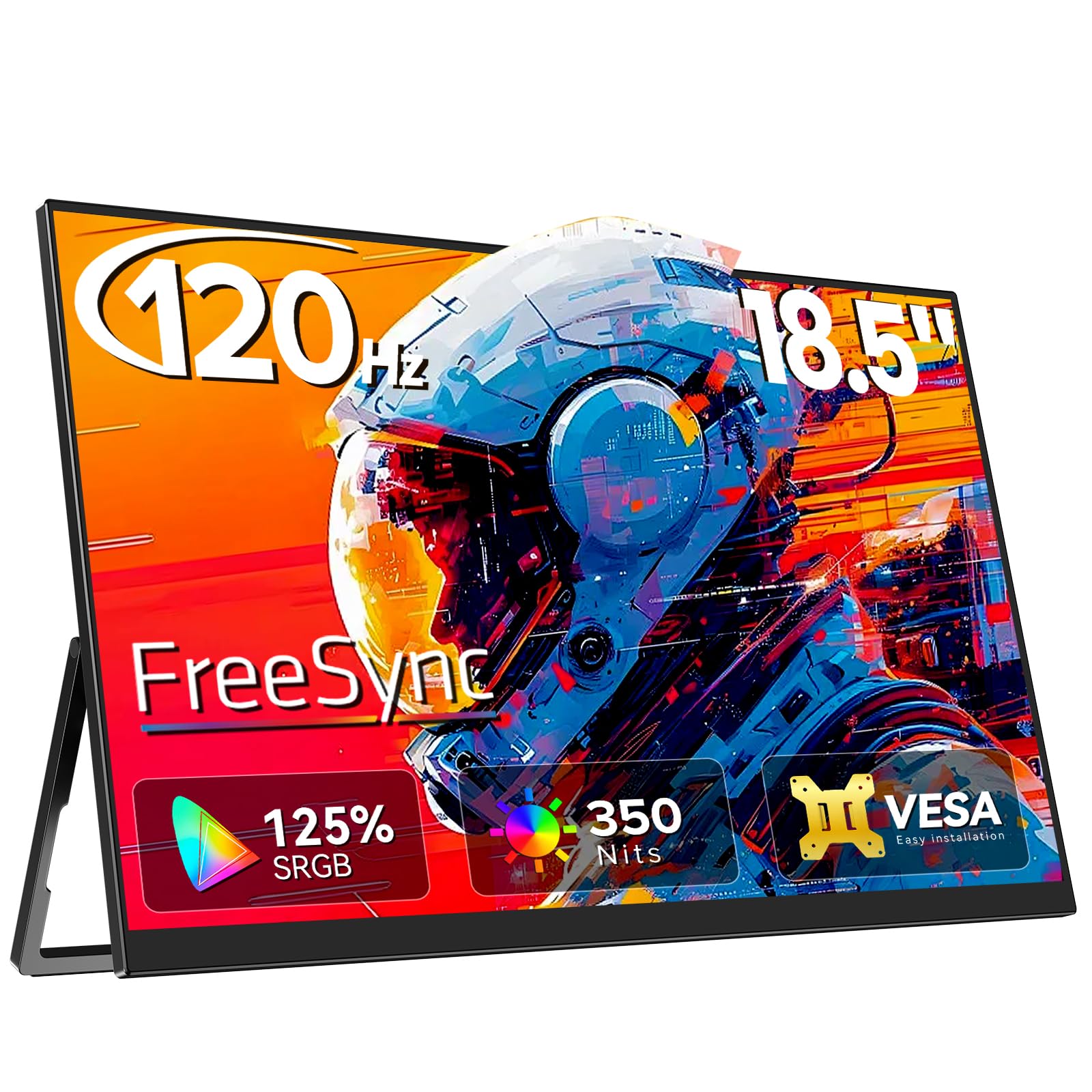 Amazon.co.jp: モバイルモニター18.5インチ 120Hz ポータブル