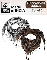 Vista 2 de LOVARZI Bufanda Desert Shemagh Bufanda de moda elegante y versátil para hombres y mujeres de todas las edades