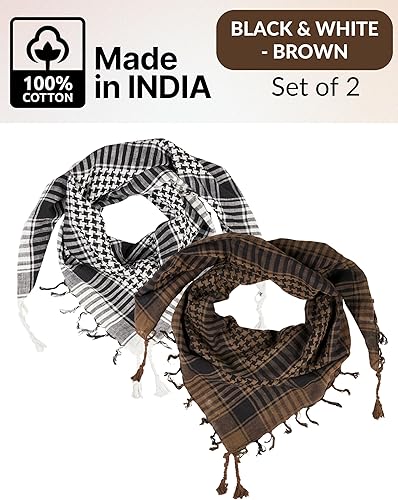 Miniatura 2 de LOVARZI Bufanda Desert Shemagh Bufanda de moda elegante y versátil para hombres y mujeres de todas las edades