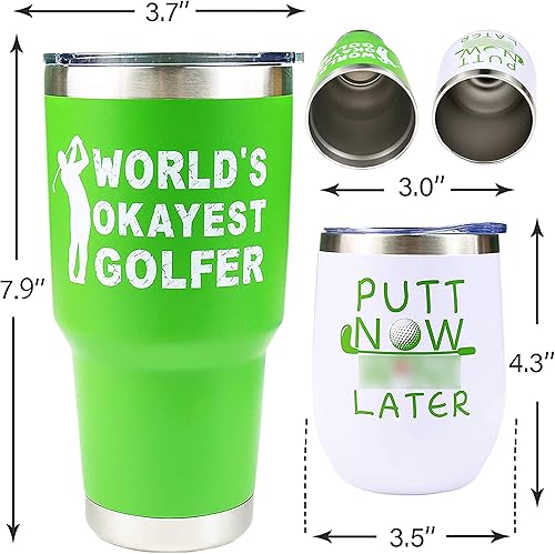 Miniatura 4 de VeryMerryMakering Regalos para amantes del golf, regalos divertidos para golfistas, ideas de regalos de golf, regalos de golf, vaso de golf, taza de