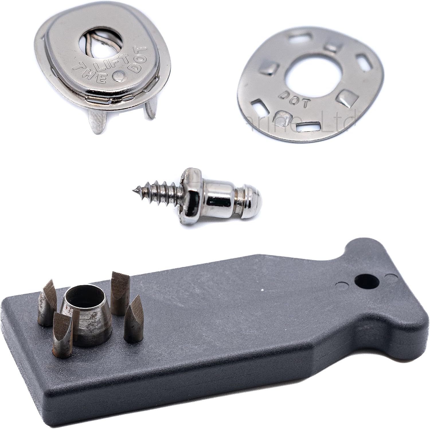 Lift The Dot Fastener Kit with Socket, Plate, and 3/8" Screw Stud with Installation Tool