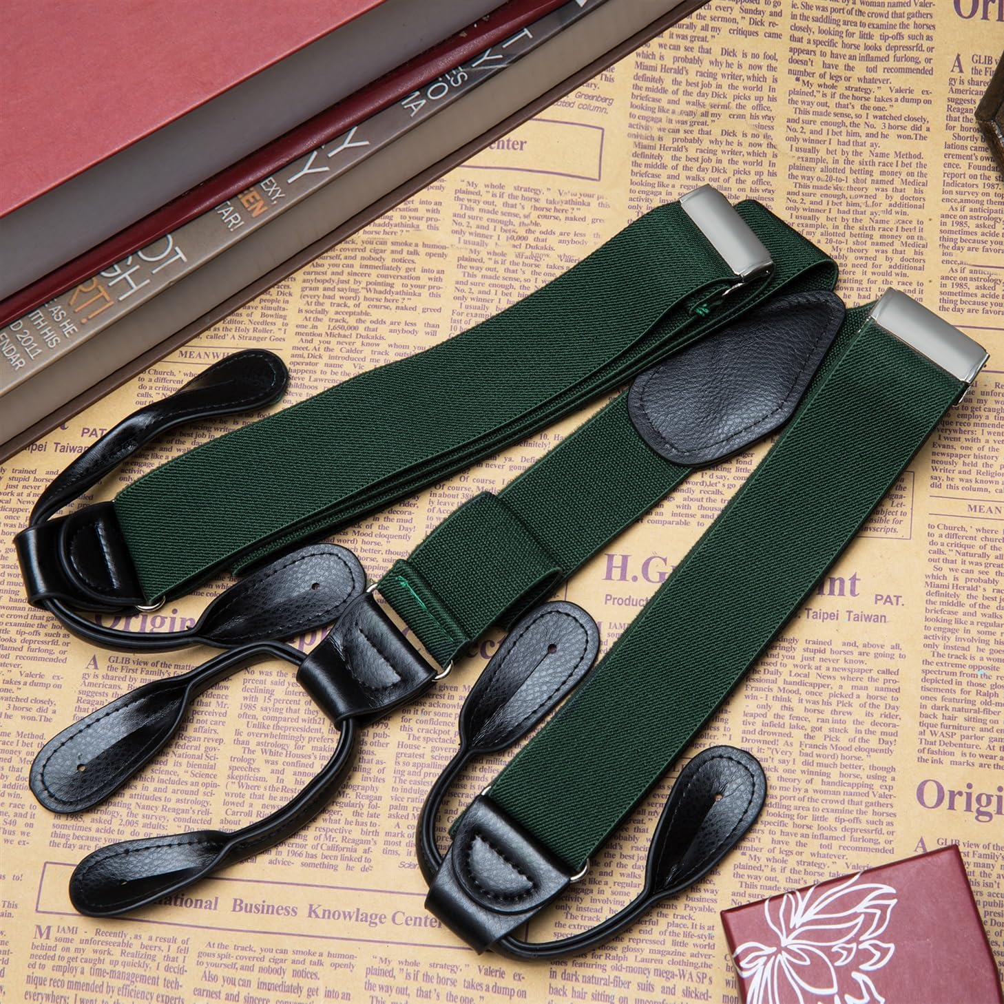 Buyless Fashion Butten End Suspenders for Men - 48" Adjustable Straps 1 1/4" - Y Shape - Image 5