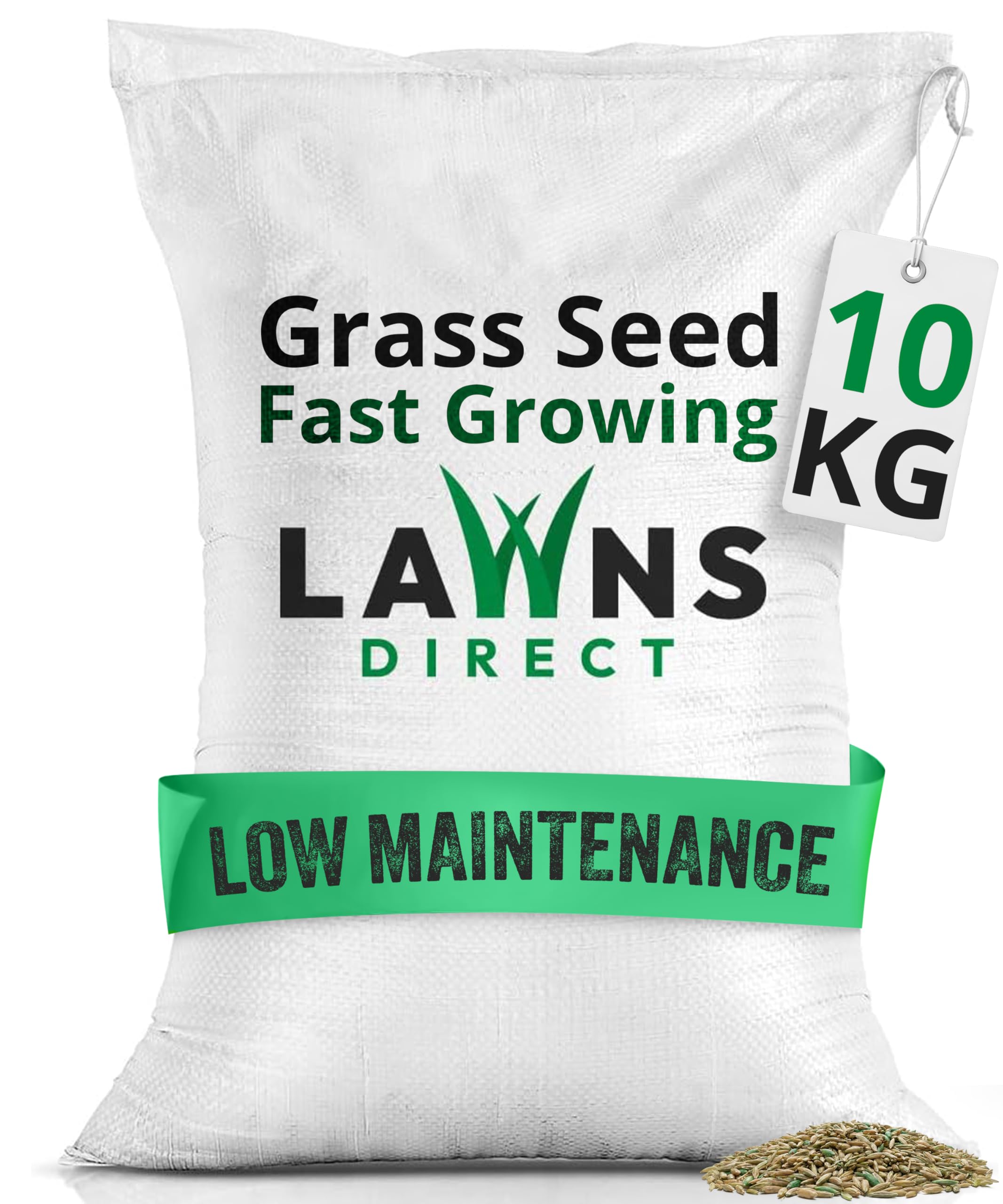 Lawns Direct™ ProGrass™ 10kg Low Maintenance Professional Fine Turf Grass Seed for that Perfect Manicured Lawn, Golf Fairways, Sports Grounds & Council-Run Areas Covering 285-500m² — image 1