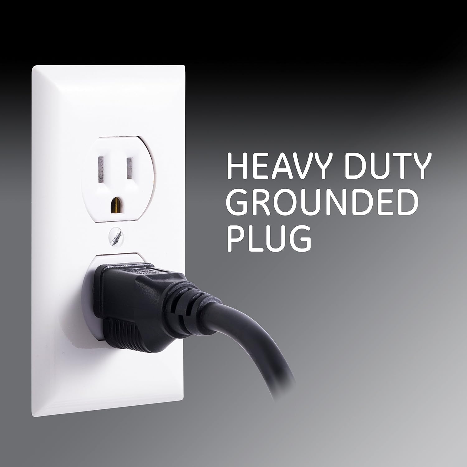 GE 6-Outlet Power Strip, 2 Pack, 2 Ft Extension Cord, Heavy Duty Plug, Grounded, Integrated Circuit Breaker, 3-Prong, Wall Mount, UL Listed, White, 14833 : Everything Else