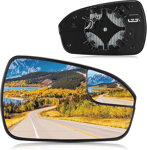 Miniatura 1 de BDFHYK Espejo retrovisor calefactable del lado derecho del pasajero compatible con Fusion 2013-2020, espejo convexo de punto ciego con soporte