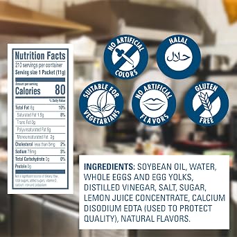 Hellmann's Real Mayonnaise Stick Packets Easy Open, Condiment for Sandwiches, Salads, Mayo Made with 100% Cage Free Eggs, Gluten Free, 0.38 oz, Pack of 210