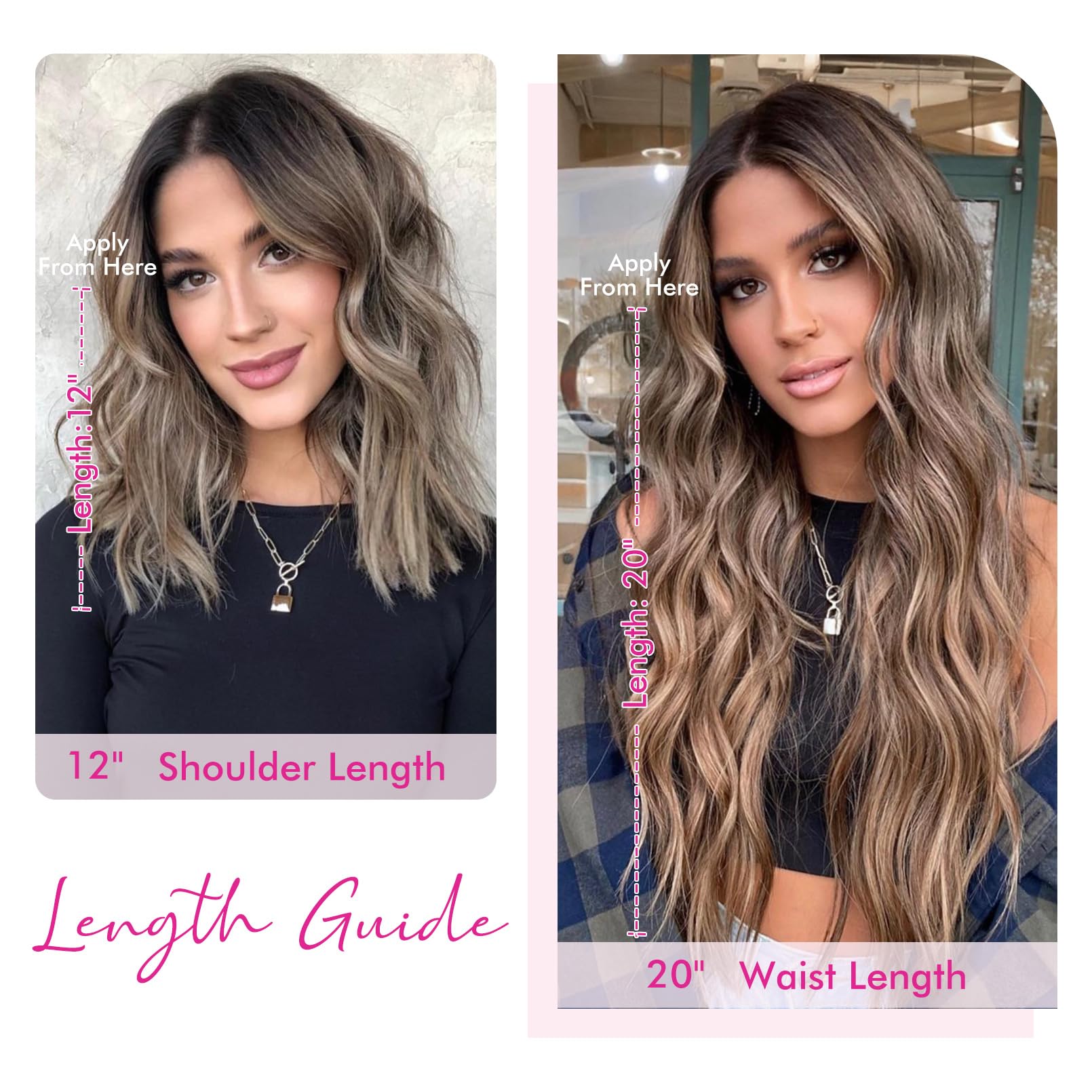 Amazon.com : REECHO Invisible Wire Hair Extensions with 