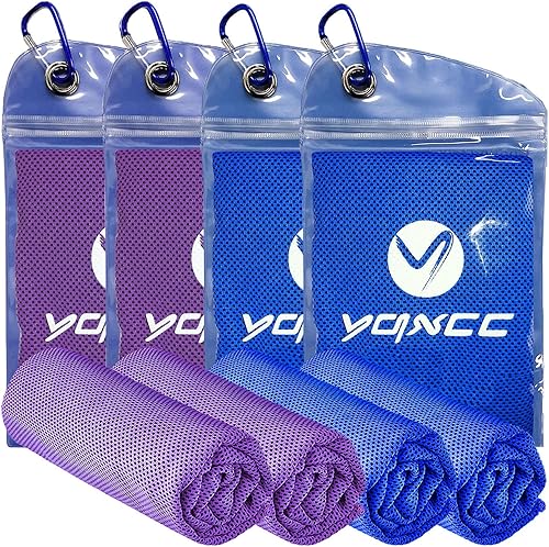 Miniatura 8 de YQXCC Toallas refrescantes frías para cuello, microfibra suave y transpirable, toalla fría para yoga, golf, gimnasio, campamento, correr,