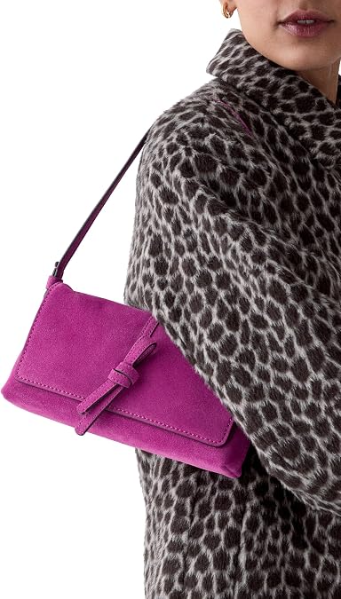 kate spade new york Women's Loop Leather Small Flap Shoulder Bag
