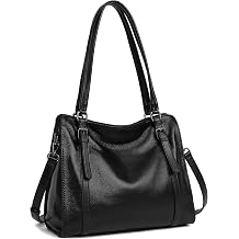 Genuine Leather Hobo Bag for Women, Crossbody Shoulder Purse with Adjustable Strap, Trendy Handbag with Multiple Pockets